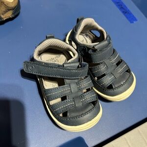 Stride Rite Blue and Cream Kids Sandals